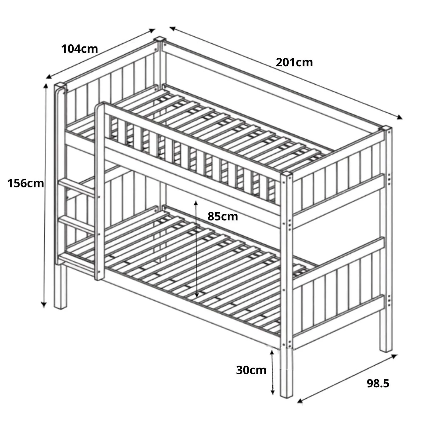 Flair Bea Wooden Bunk Bed image 8