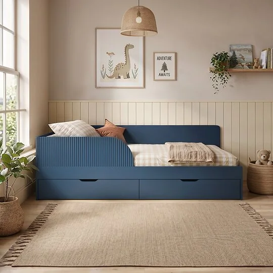 Flair Aris Single Montessori Bed with 2 Storage Drawers 