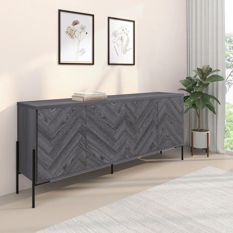 Dorel Charlene SBoard 4D Grey Fish Oak Greyey Oak view 2