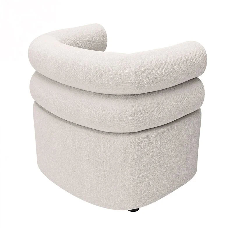 SOLACE+CO Tova Cream Boucle Accent Chair – view 5