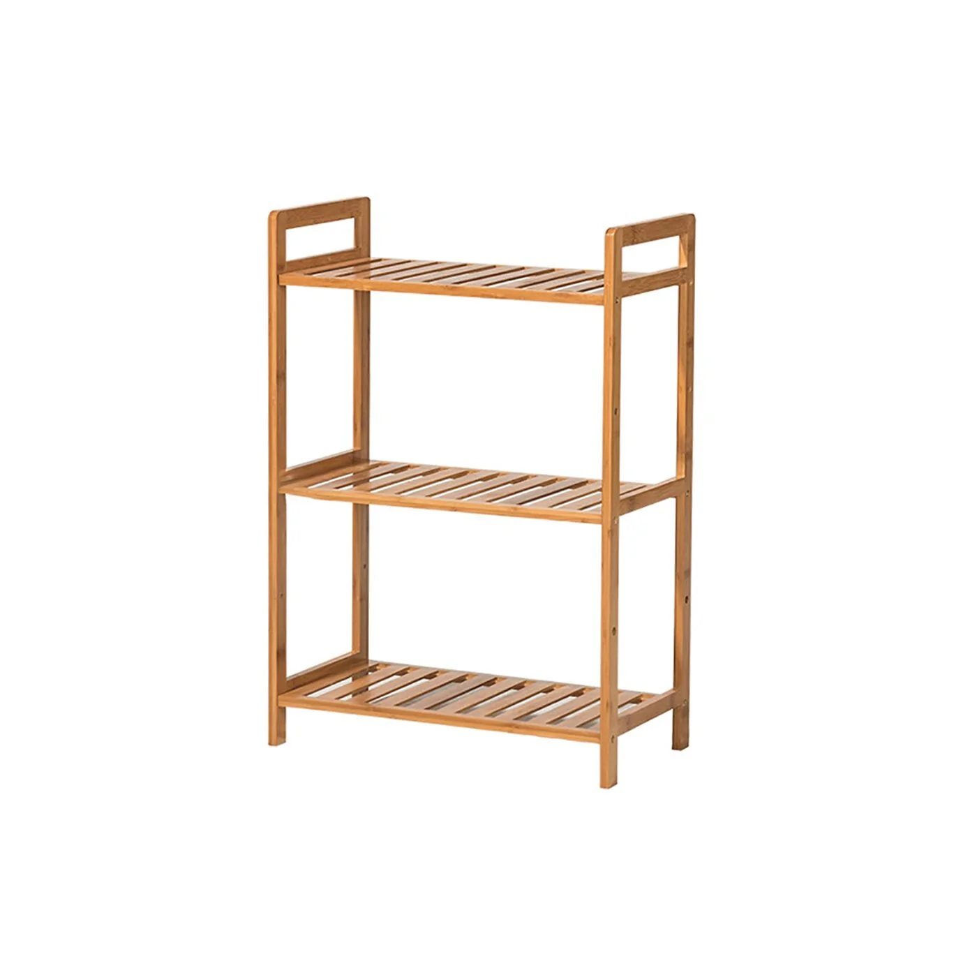 Living & Home Tiered Bamboo Wooden Shelf-3-Tier image 4