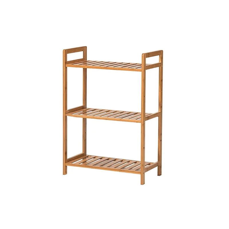 Living & Home Tiered Bamboo Wooden Shelf-3-Tier image 4
