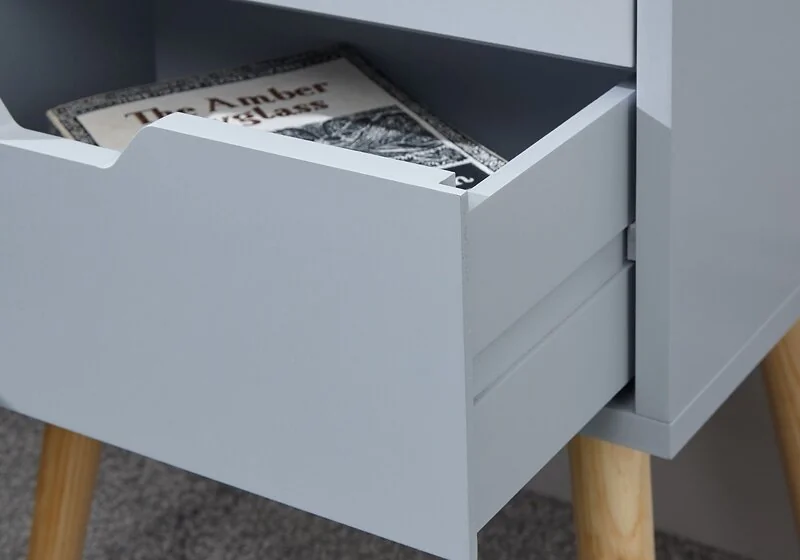 Scandinavian bedside tables set of 2