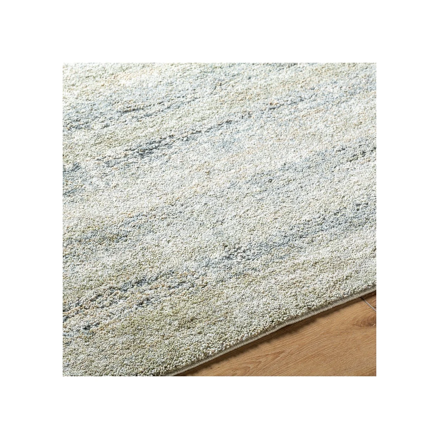 Livabliss Avellino Abstract Green Blue Beige High Pile Indoor Rug image 7