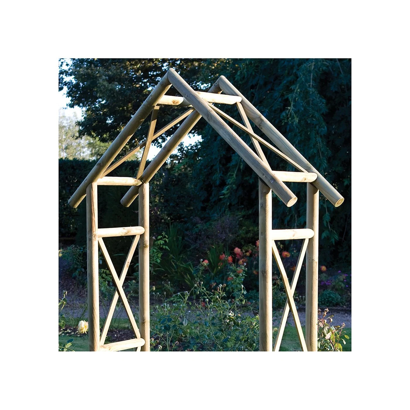 Rowlinson Rustic Arch in Natural Timber image 2
