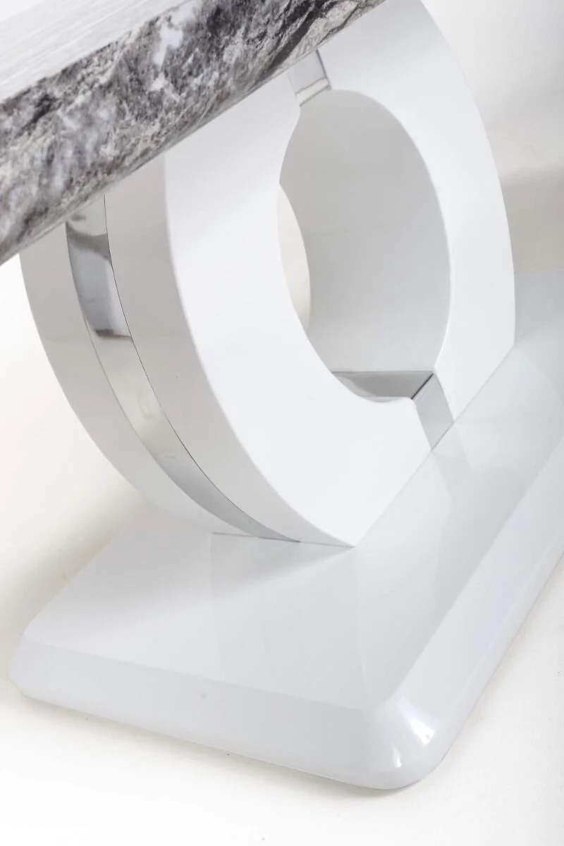 Neptune Marble Effect Grey/White Coffee Table – view 5