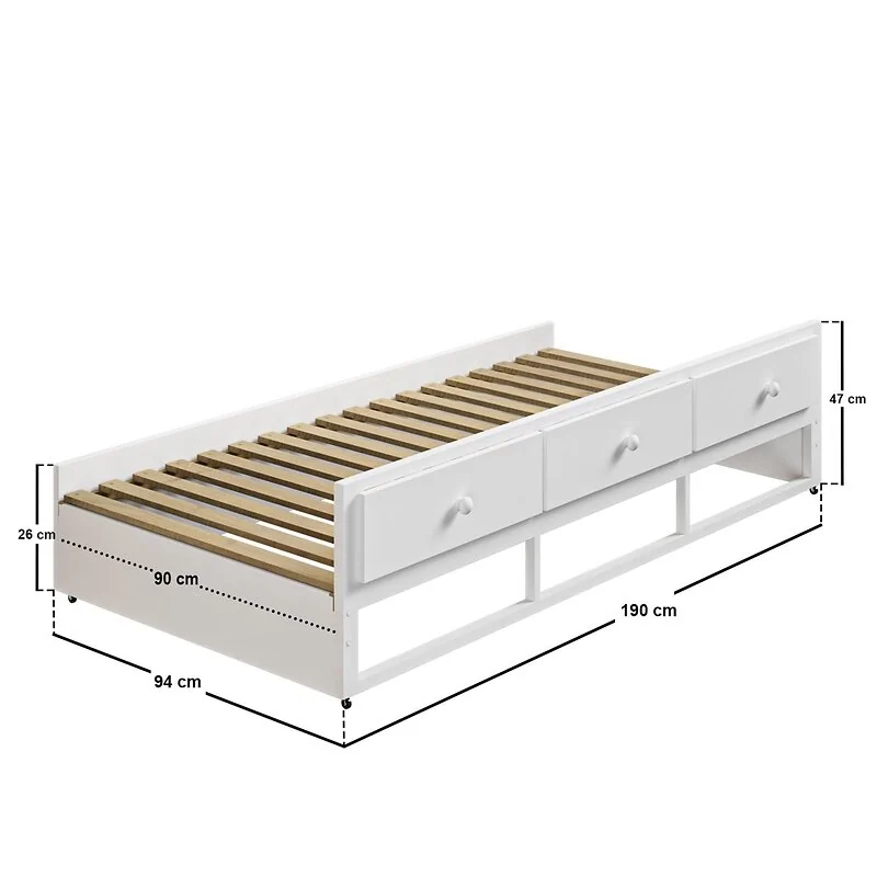 Flair Finley Captain's Bed White image 8