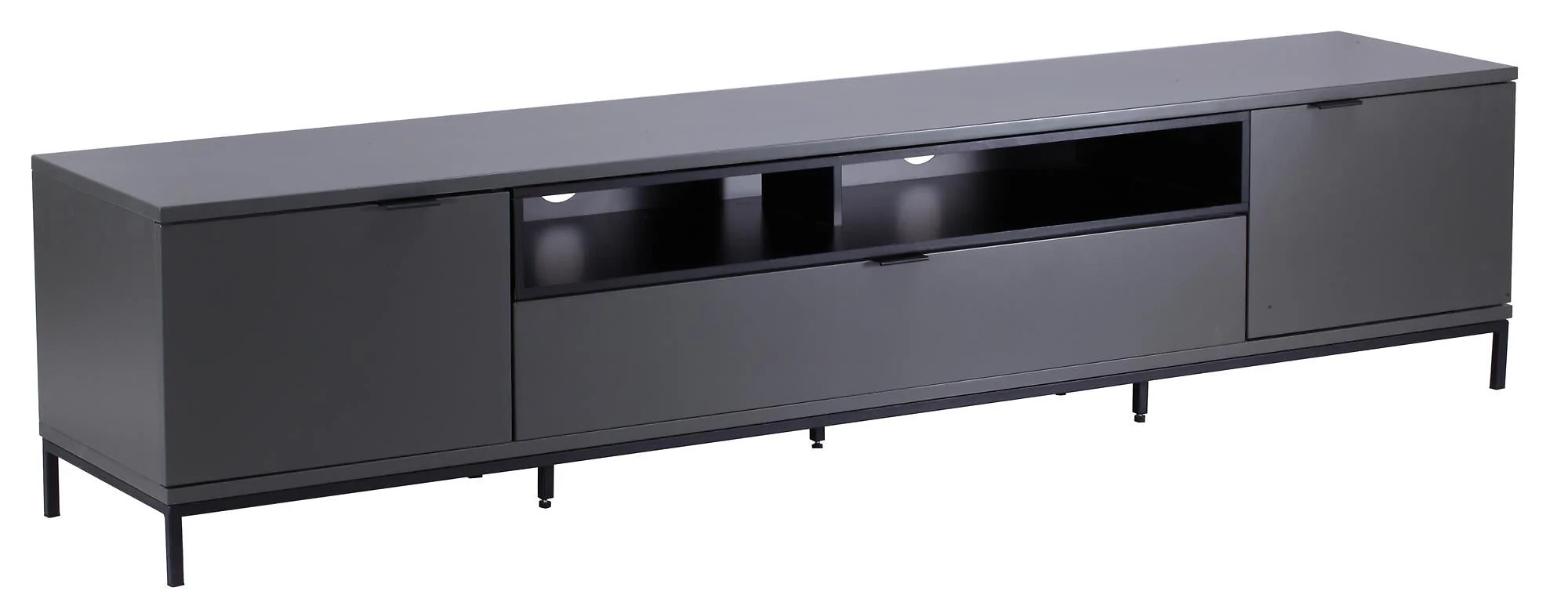 Dorel Chaplin TV Stand with 1 Flap in Charcoal