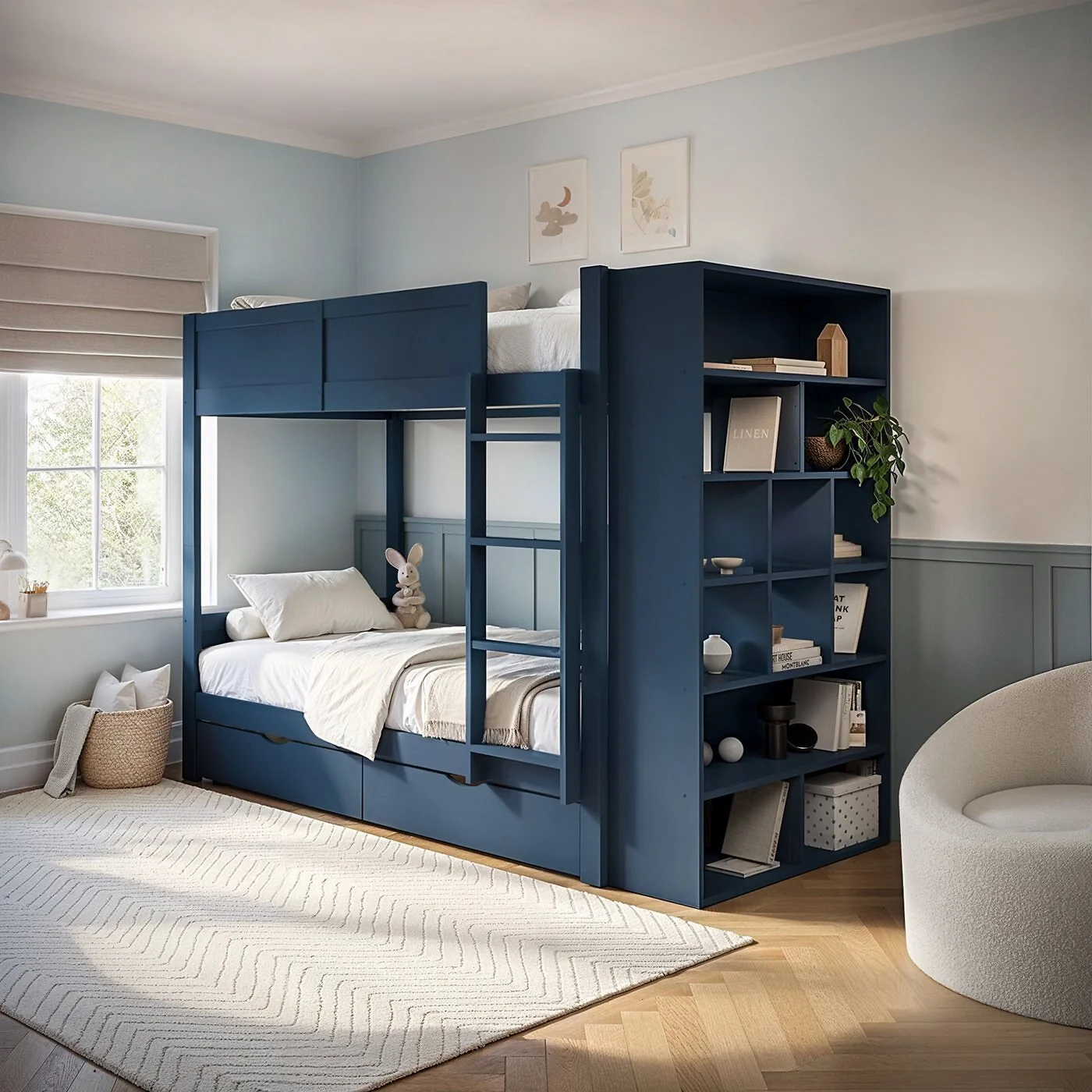 Flair Ruby Wooden Bunk Bed with Storage