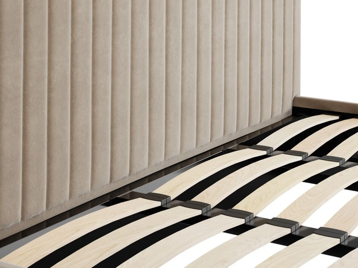 Berlin upholstered storage bed with lift up base - cutout