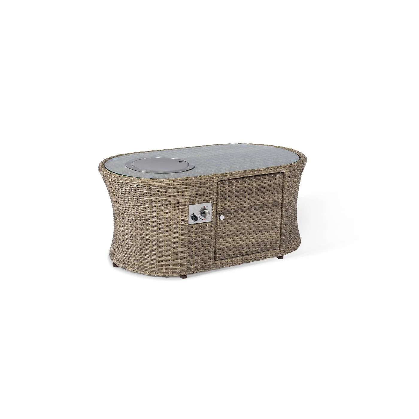 Maze Rattan Winchester 2 Seat Sofa Set with Fire Pit Coffee Table image 5