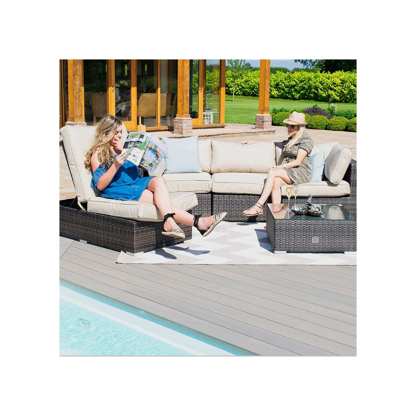Maze Rattan Rio Corner Sofa Set image 5