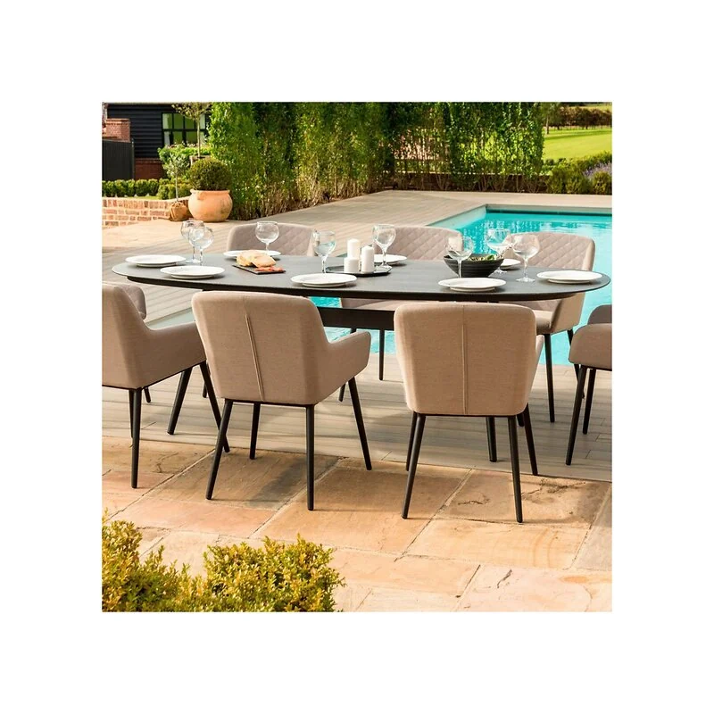 Maze Rattan Zest 8 Seat Oval Dining Set with Free Winter Cover image 7