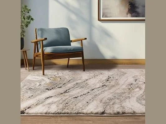 Asiatic London Mirage Wave Rug Blue Polypropylene – view 3