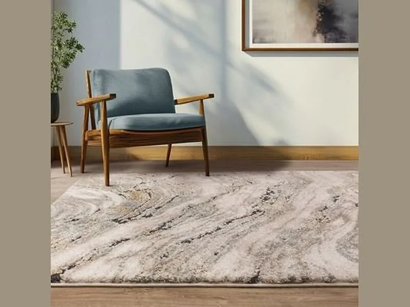Asiatic London Mirage Wave Rug Blue Polypropylene – view 3
