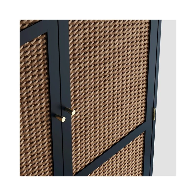 LPD Bordeaux Blue 2 Door Wardrobe image 4