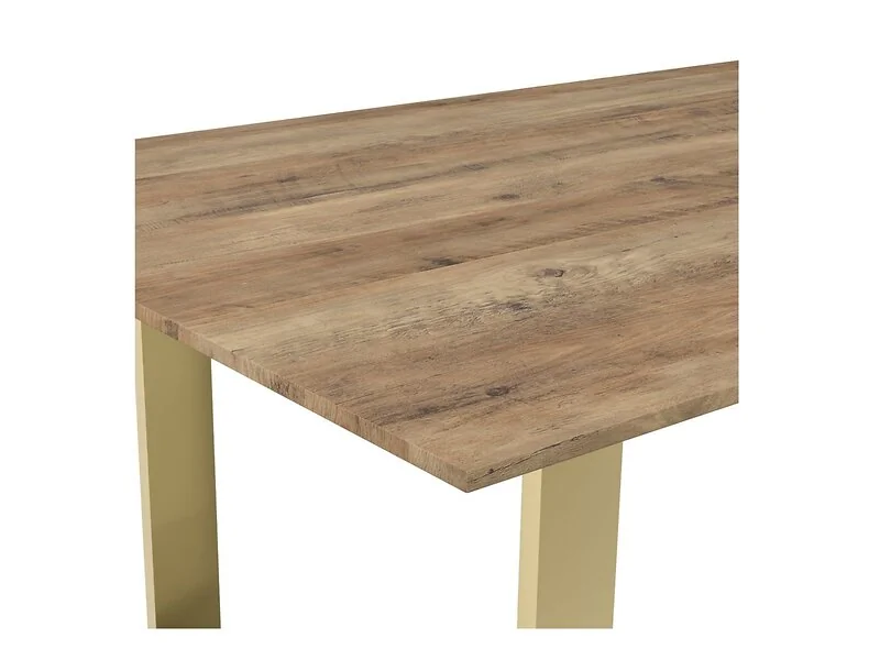Antibes wood effect dining table with Carlo taupe velvet chairs and black metal legs - cutout
