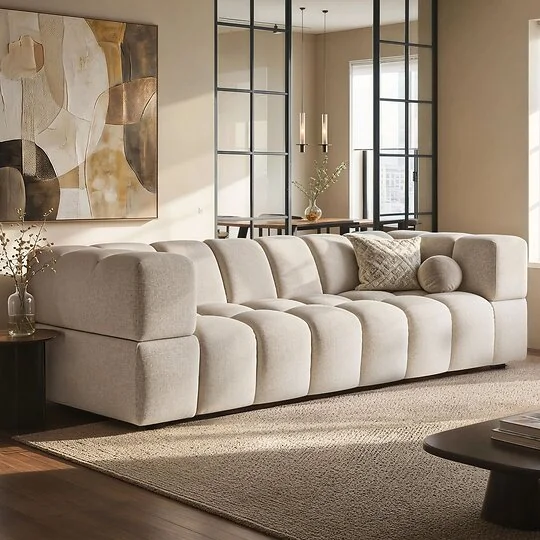 SOLACE+CO Jenson 4 Seater Cloud Bubble Sofa 