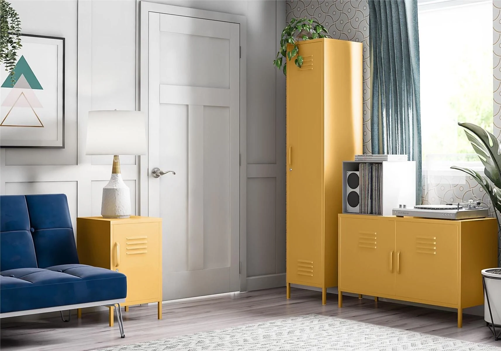 Novogratz Cache Metal Locker End Table – view 9
