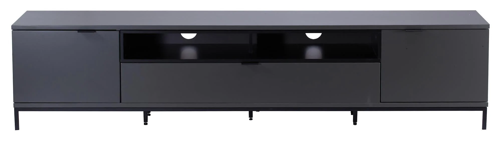 Dorel Chaplin TV Stand with 1 Flap in Charcoal