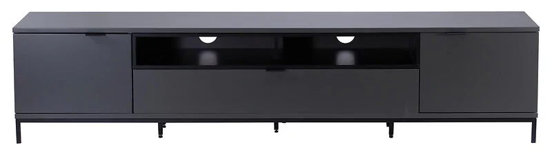 Dorel Chaplin TV Stand with 1 Flap in Charcoal