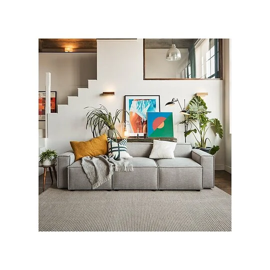 Swyft Sofa in a Box Model 03 Modular Linen 3 Seater Sofa