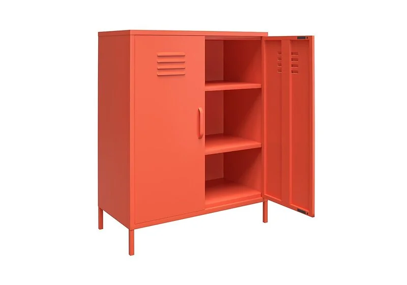 Novogratz Cache 2 Door Metal Locker Storage Cabinet – view 20