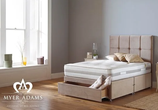 Sandringham Divan - Shown in plush velvet mink