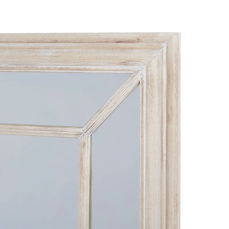 Large Washed Wood Framed Window Mirror image 3