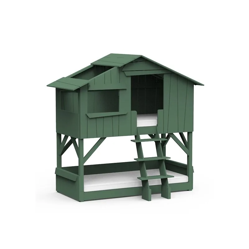 Mathy by Bols Original Wooden Treehouse Bunk Bed available in 3 Sizes and 26 Colours image 2