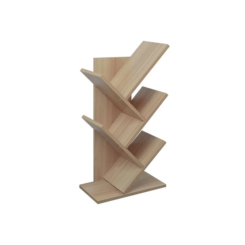 Living & Home Rustic Standing Tree Bookshelf Wood Display Rack SP2425 image 6