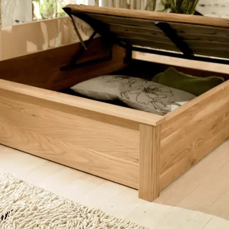 Emporia Beds Monaco Solid Oak Ottoman Bed Frame image 5