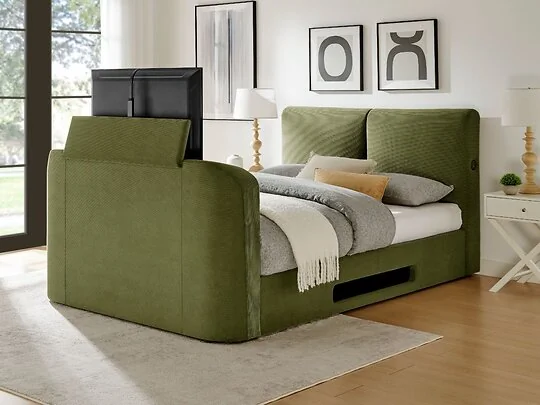 Koble Cordy Side-Lift Ottoman TV Bed Meadow Green