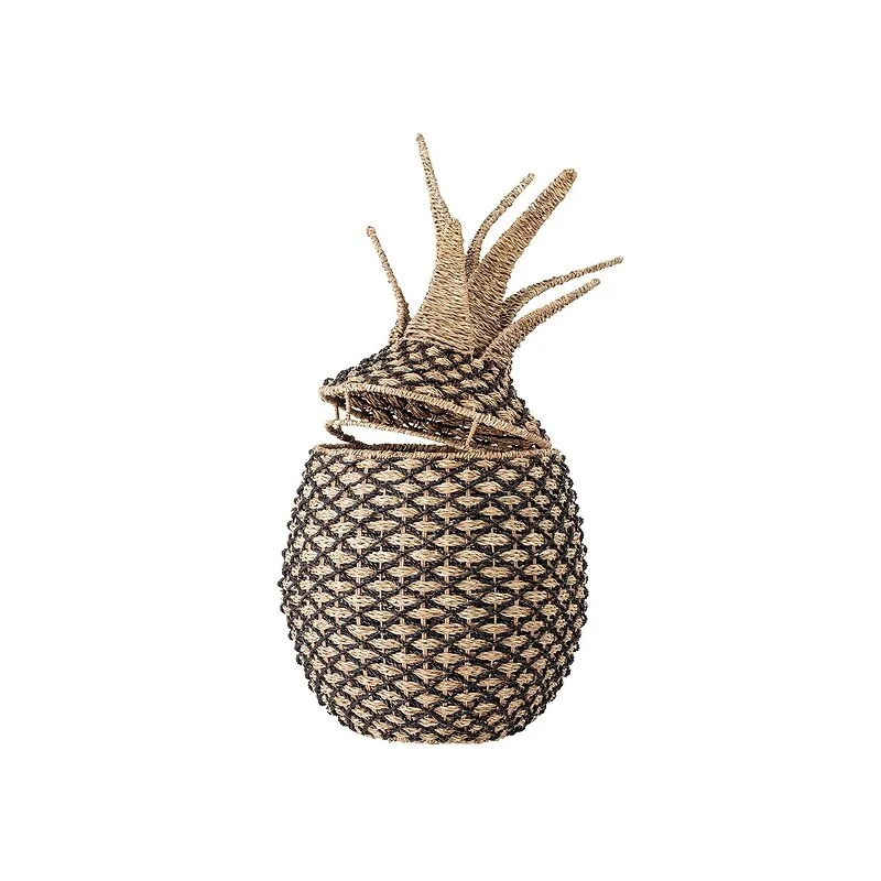 Bloomingville Pandan Pineapple Basket with Lid image 2