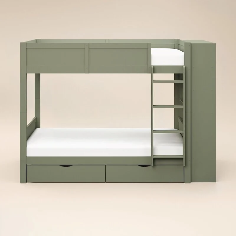 Flair Ruby Wooden Bunk Bed with Storage Green image 6