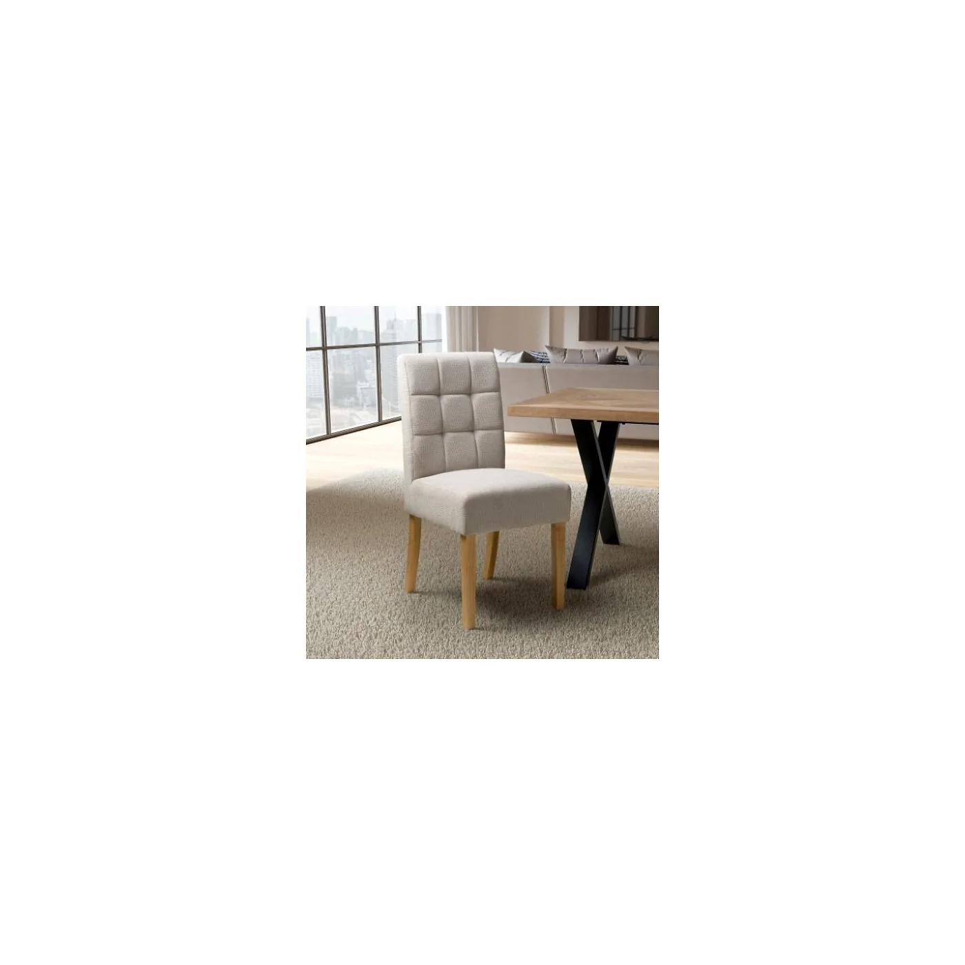 Moseley Waffle Flax Effect Dining Chair (2 Pack) image 11