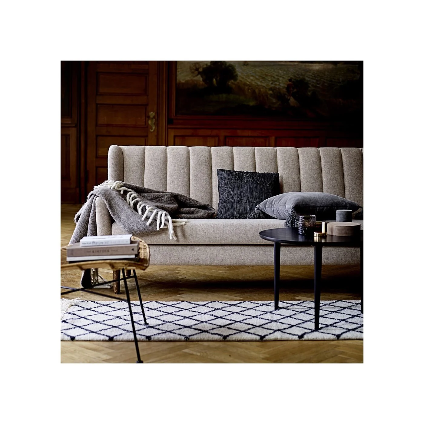 Bloomingville Natural Wool Rug image 2