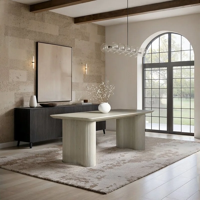 SOLACE+CO Zoya Sintered Stone Effect Dining Table