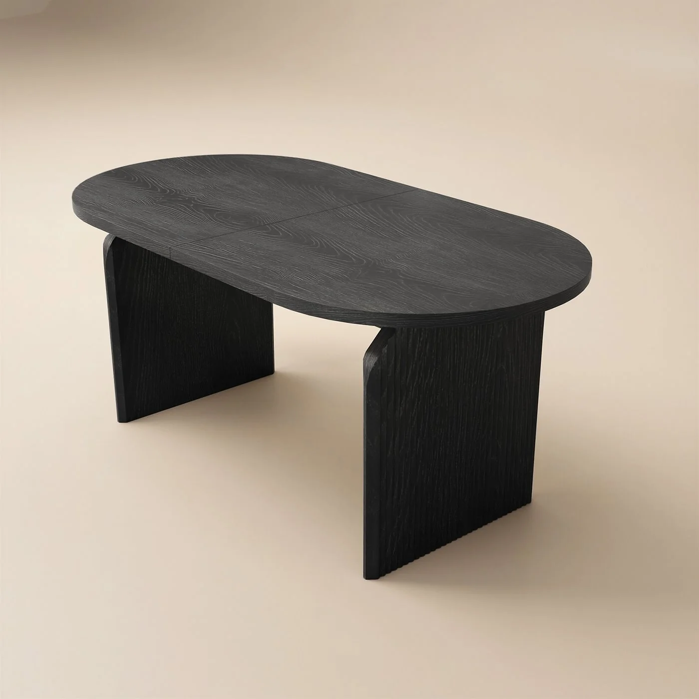 SOLACE+CO Varm Black Extendable Table with Bench & Aiko Green Chairs Dining Set image 8