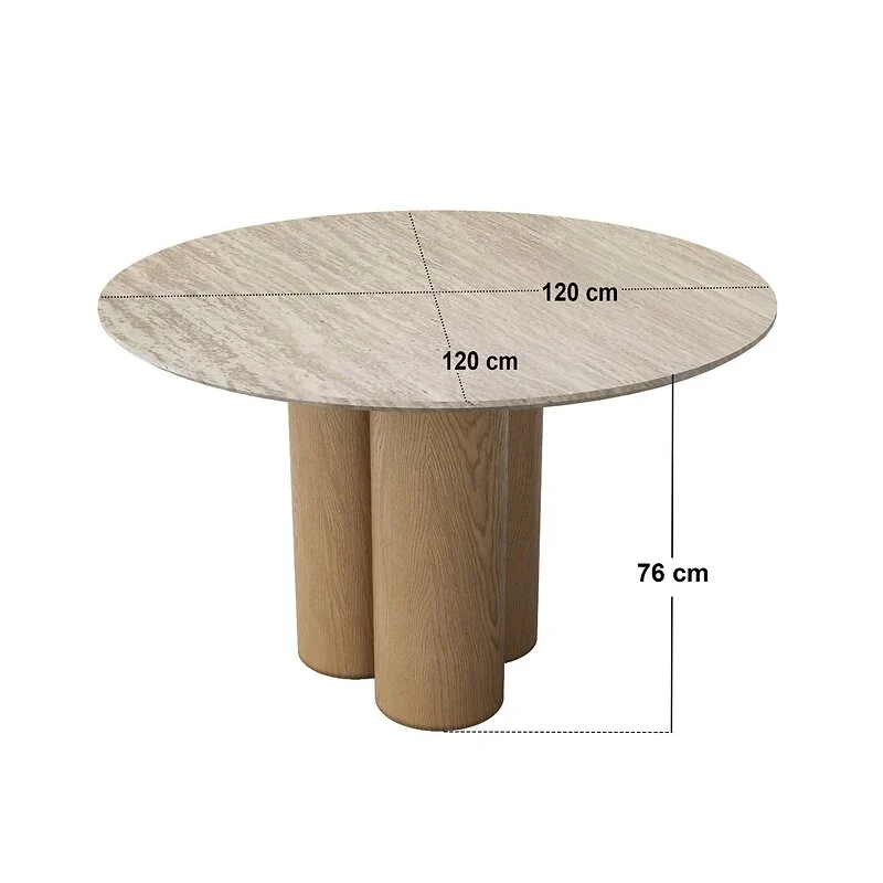 SOLACE+CO Deko Dining Table with Dakota Chairs Set of 4 image 4