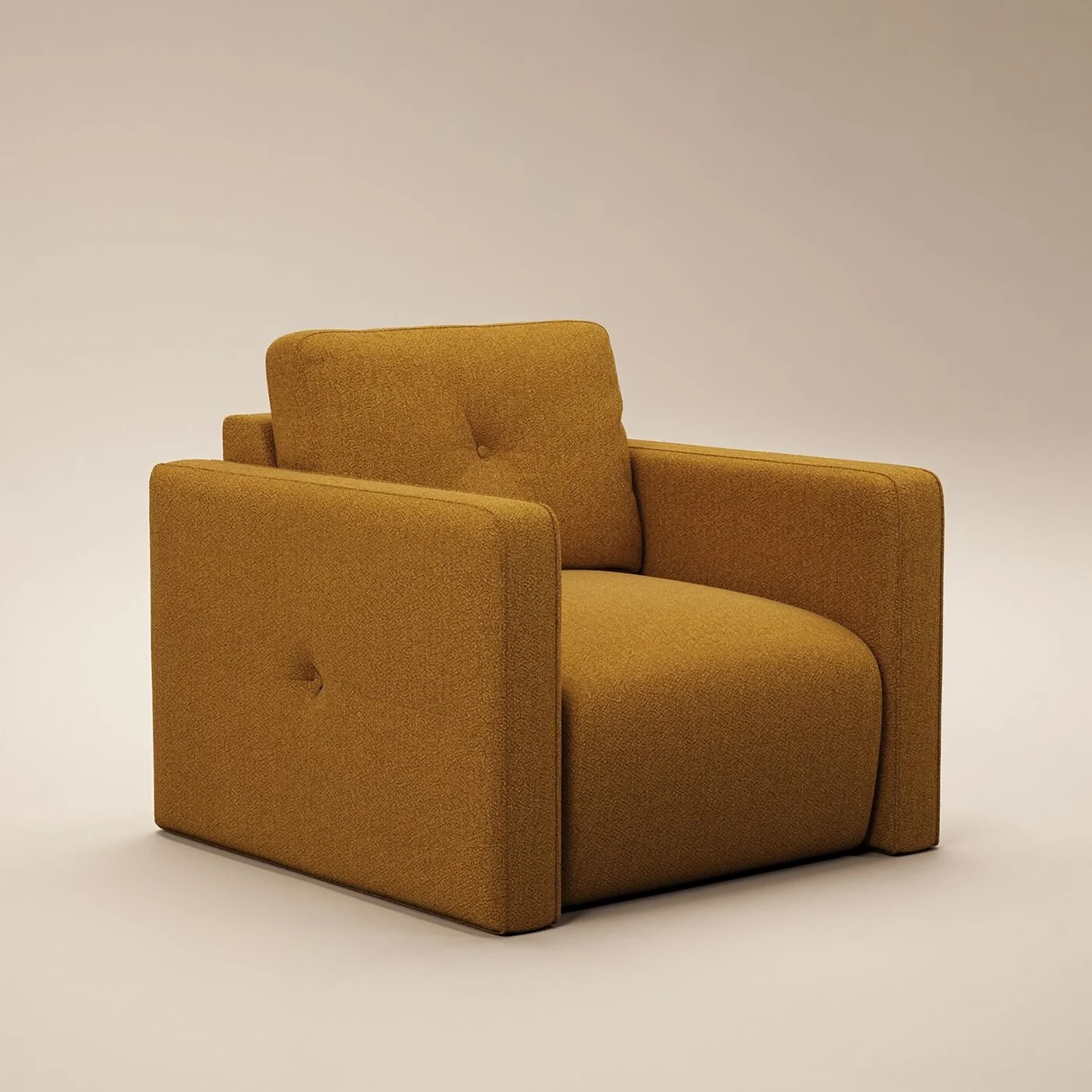 SOLACE+CO Wilfie Mustard Chenille Armchair image 5