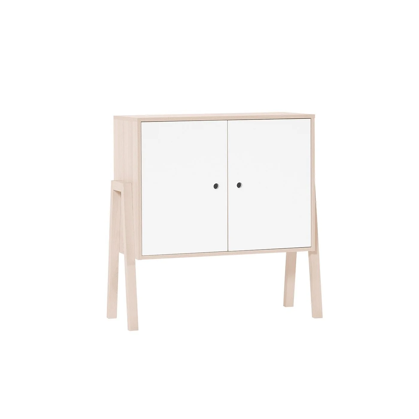Vox Spot 2 Door Dresser in Acacia & White