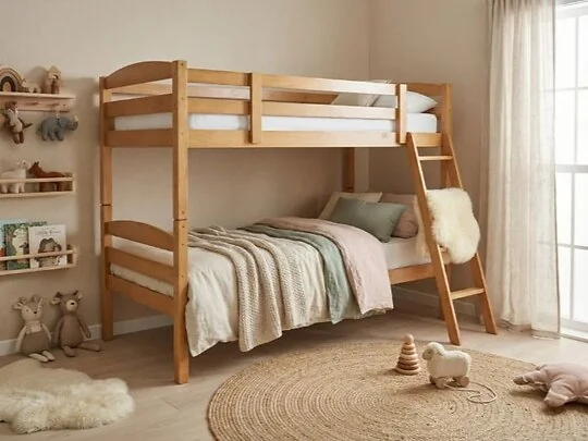 MOD Wooden Bunk Bed Frame with Ladder