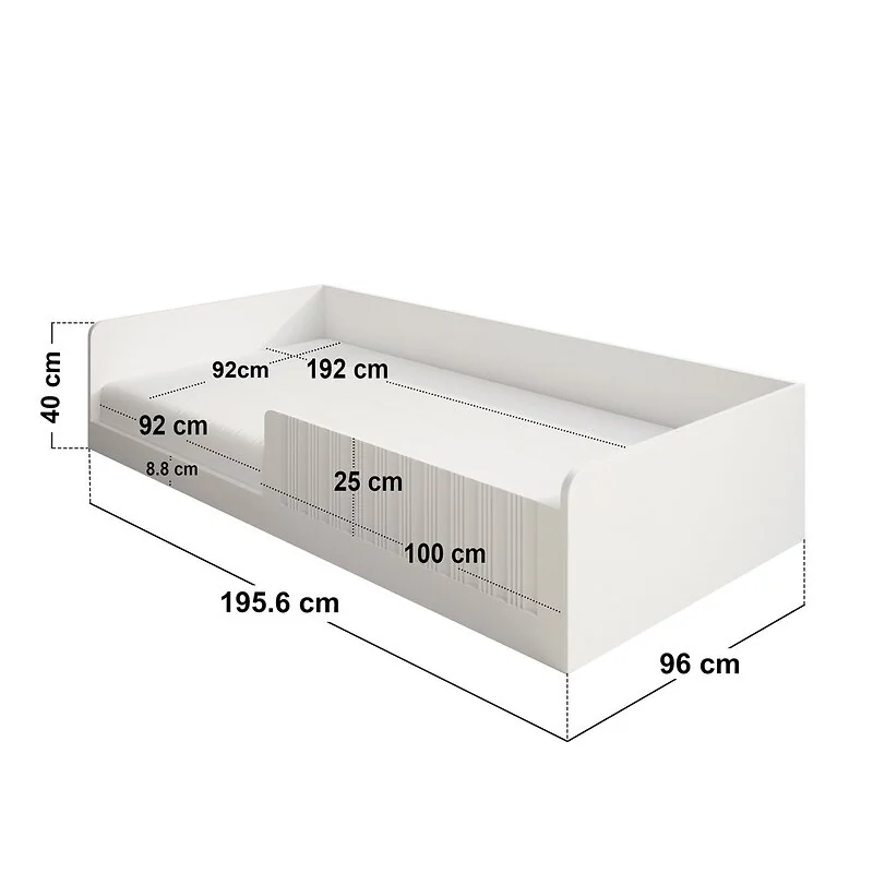Flair Nadia Single Montessori Floor Bed White image 5