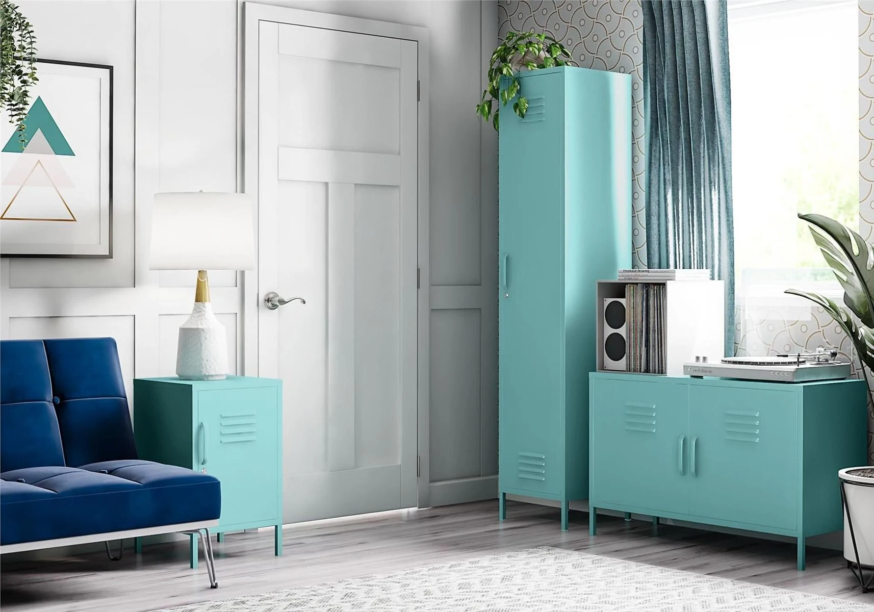 Novogratz Cache Single Metal Locker Storage Cabinet – view 7