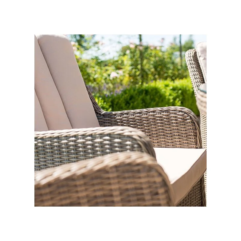Maze Rattan Winchester Oval Fire Pit Dining Set with Venice Chairs image 8