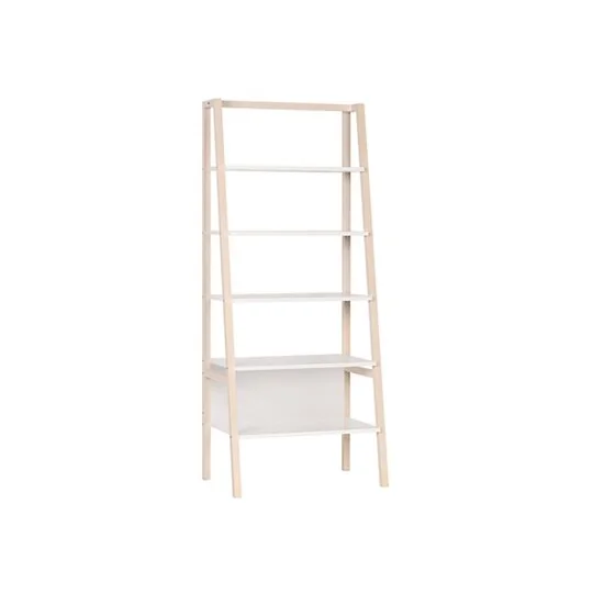 Vox Contemporary Spot a-Frame Bookcase in Acacia & White