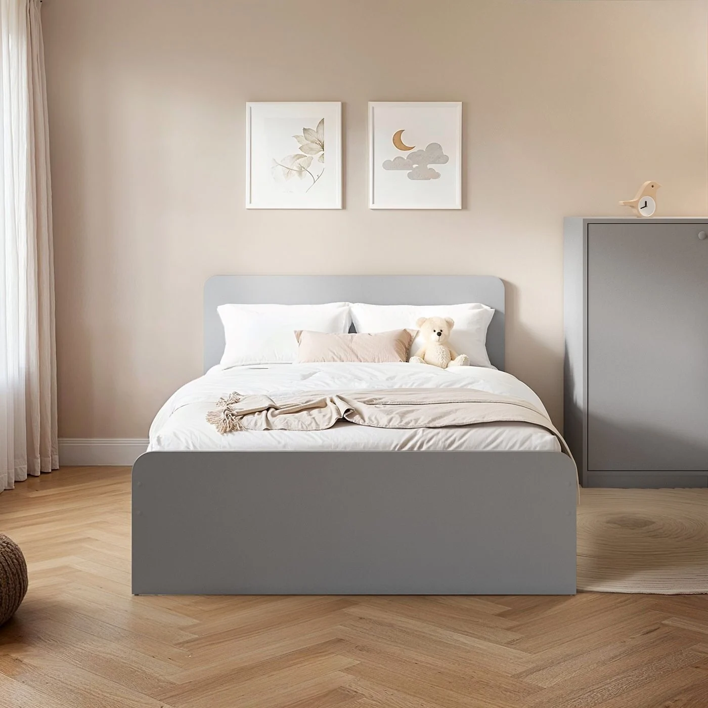 Flair Wizard Small Double Grey Bed Frame image 3