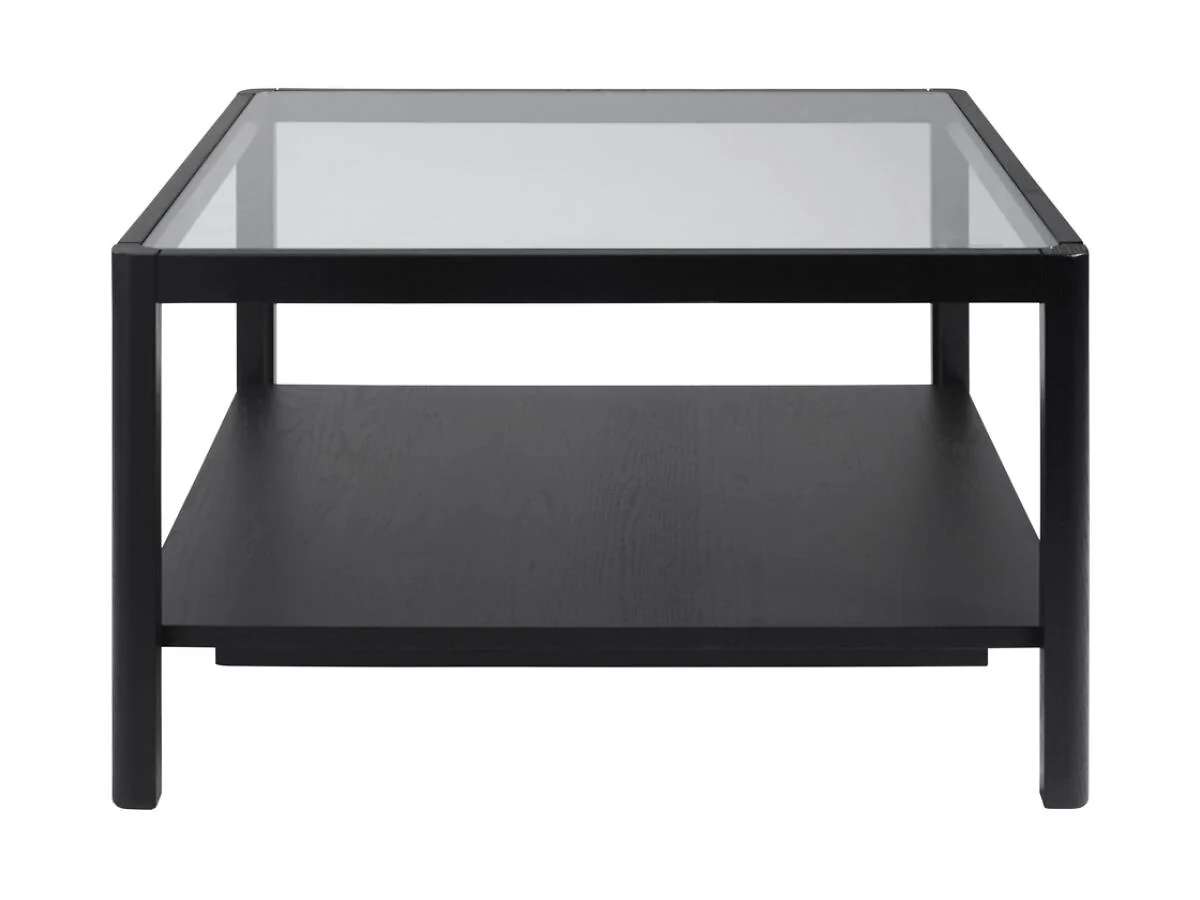 LPD Ray coffee table with glass top and shelf - cutout