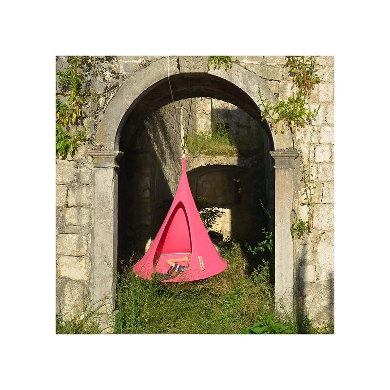 Bonsai Cacoon Kids Hanging Chair in Fuchsia Pink image 4
